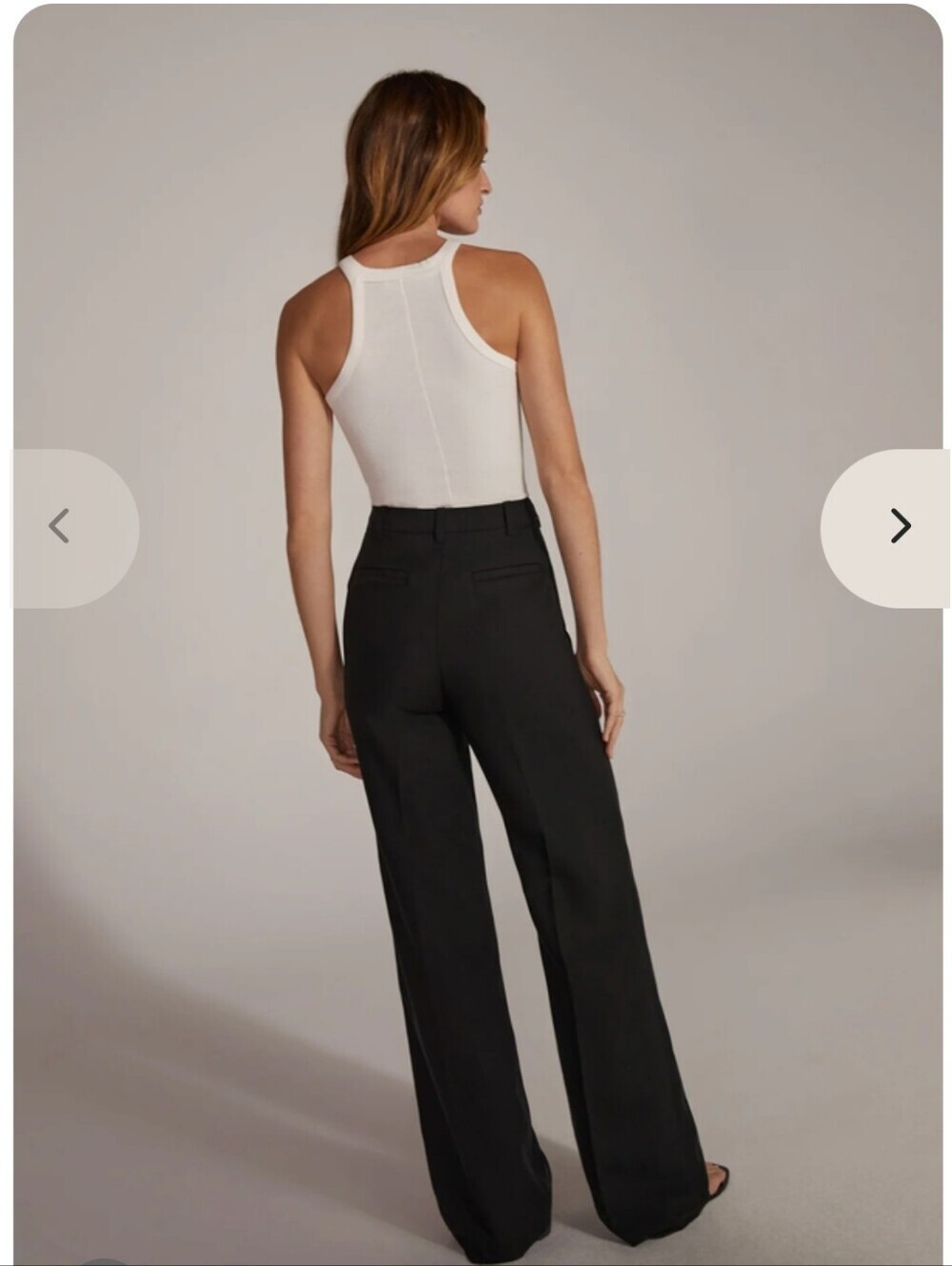 FAVORITE DAUGTHER  BLACK TROUSERS NWT FRONT PLEARS STRAIGHT LEG WOMENS SIZE 4 - Picture 3 of 16